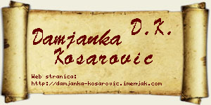 Damjanka Košarović vizit kartica